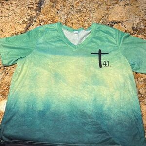 XL 41 tshirt green ombré